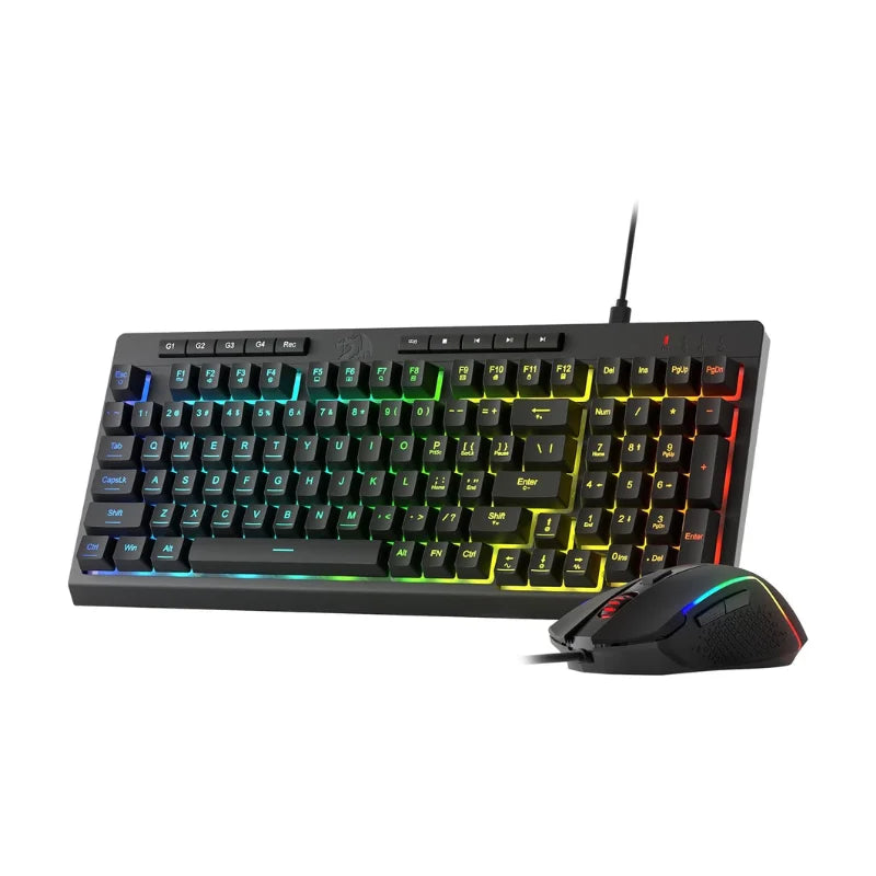 Redragon S141 Gaming Keyboard & Mouse Combo,K515 Wired RGB Membrane Keyboard and 10000 DPI Wired M616 Gaming Mouse Bundle