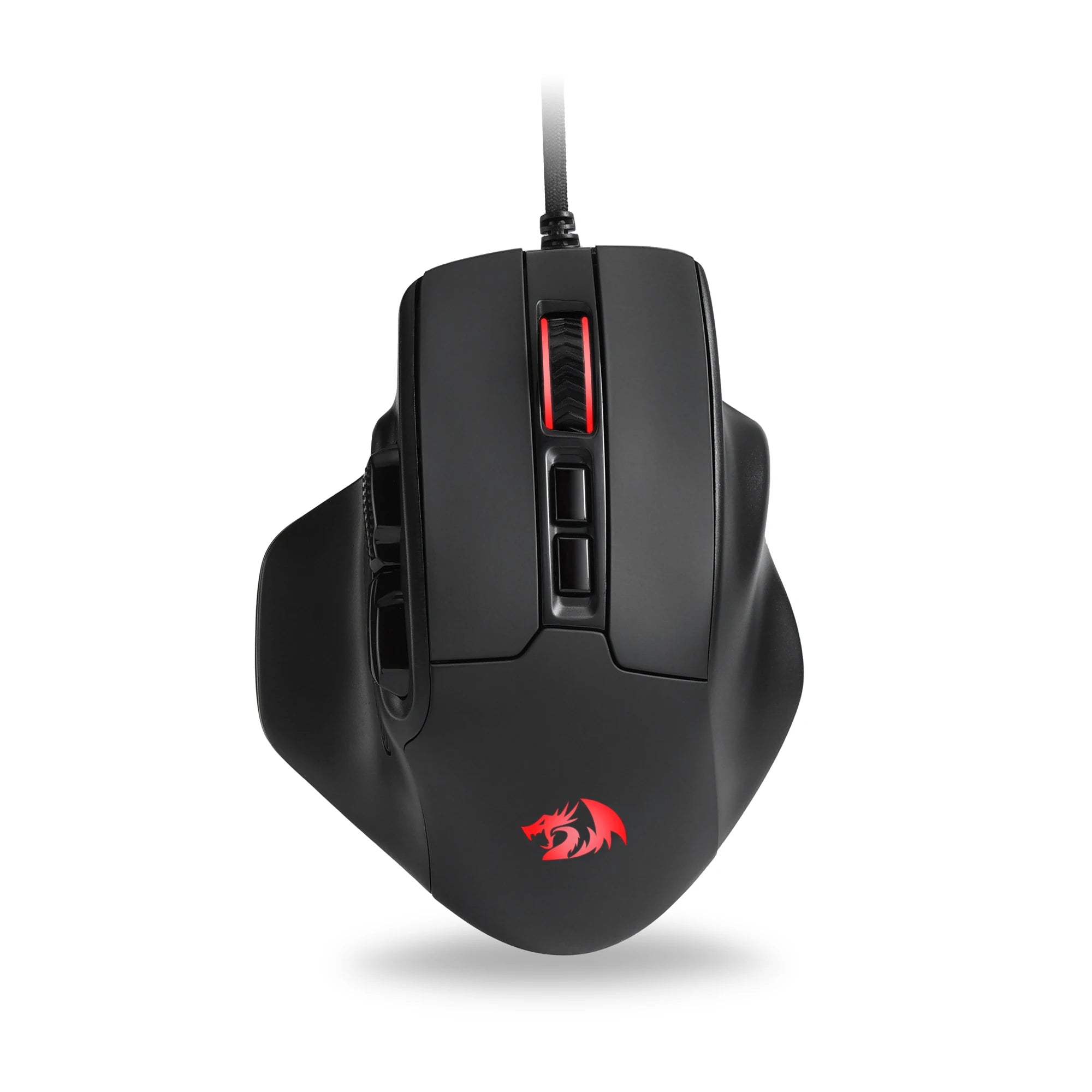 Redragon M806 Gaming Mouse, 7 Programmable Buttons Wired RGB Mouse, Software Supports DIY Keybinds & Backlit, Black/White Mouse